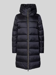 Gewatteerde lange jas met opstaande kraag, model 'LYSA' van SAVE THE DUCK - 10