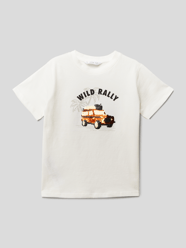 T-Shirt mit Statement-Print von Mango Weiß - 21