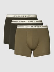 Boxershort met labeldetail in een set van 3 stuks van Scotch & Soda Groen - 21