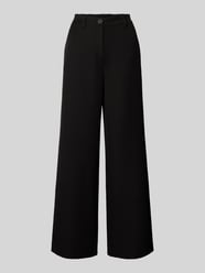 Regular fit wijde broek met riemlussen, model 'KAMIL' van Pieces - 9