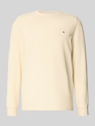 Pullover mit Label-Patch von Christian Berg Men Beige - 22