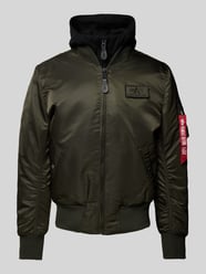 Bomberjacke mit Stehkragen von Alpha Industries Grün - 33