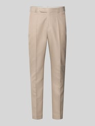 Anzughose mit Bügelfalte und Eingrifftaschen von WILVORST Beige - 8