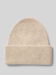 Beanie met brede rand van Profuomo Beige - 24