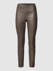 Leggings in Leder-Optik von Jake*s Collection Beige - 29