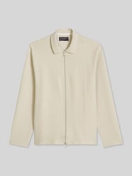 Regular Fit Sweatjacke aus reiner Baumwolle mit Zweiwege-Reißverschluss von Marc O'Polo - 40