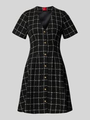 Tailliertes Etuikleid mit Gitterkaro-Muster Modell 'KIKLA' von HUGO - 18