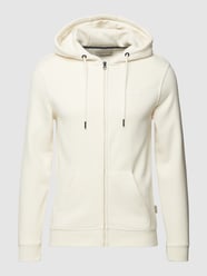 Sweatjacke mit Label-Design Modell 'Downton' von Blend Weiß - 28