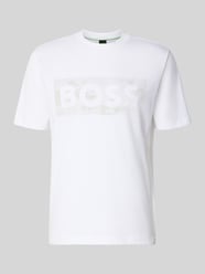 Regular Fit T-Shirt aus Baumwoll-Mix Modell 'TS_GLOBE LOGOPATTERN' von BOSS Green - 1