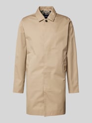 Lange jas met strookzakken, model 'Rokig' van Barbour Beige - 1