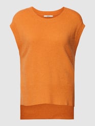 Strickweste mit Seitenschlitze von Esprit Orange - 23