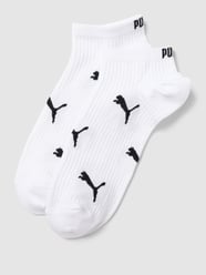 Sneakersocken mit Label-Details im 2er-Pack Modell 'CAT' von Puma Weiß - 26