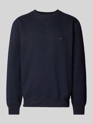 Sweatshirt mit Label-Stitching von Tommy Hilfiger Blau - 14