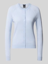 Slim Fit Strickjacke aus reiner Schurwolle Modell 'Fonami' von BOSS - 6