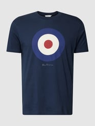 T-shirt z nadrukiem z logo model ‘SIGNATURE’ od Ben Sherman Niebieski - 10