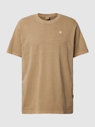 T-shirt van katoen met labeldetail van G-Star Raw Bruin - 24