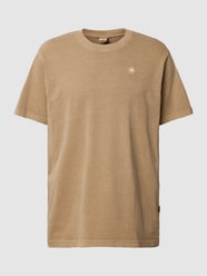 T-shirt van katoen met labeldetail van G-Star Raw Bruin - 33