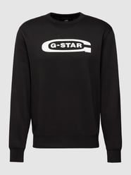 Sweatshirt mit Label-Print von G-Star Raw Schwarz - 40