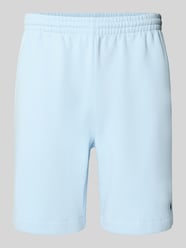 Szorty z dzianiny dresowej o kroju regular fit z mieszanki bawełny od Lacoste - 38