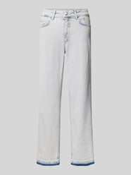 Flared jeans in verkorte pasvorm van Milano Italy - 3