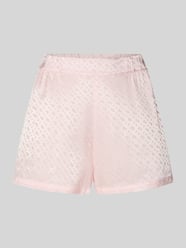 regular fit pyjamashort van zuivere viscose model 'B MONOGRAM SHORTS' van BOSS Fuchsia - 2