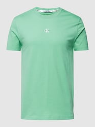 T-shirt z nadrukiem z logo od Calvin Klein Jeans Zielony - 22
