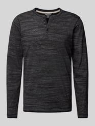 Longsleeve mit Knopfleiste von Blend Grau - 8