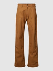 Broek met siernaden, model 'DICKIES DUCK' van Dickies Bruin - 34