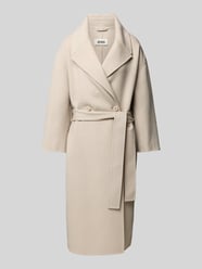 Mantel aus Lammwolle-Mix mit Bindegürtel Modell 'BUDBY' von Drykorn Beige - 18