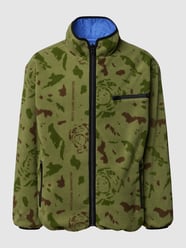 Fleecejack met all-over motief, model 'REVERSIBLE' van Billionaire Boys Club Paars - 5