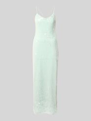 Maxikleid mit Pailletten und Wasserfall-Ausschnitt von Jake*s Cocktail - 21