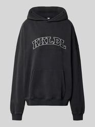 Bluza z kapturem o kroju oversized z wyhaftowanym logo od Karo Kauer - 23