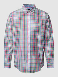 Regular Fit Freizeithemd mit Button-Down-Kragen von Christian Berg Men Weiß - 47