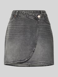 A-Linie Jeansrock in Wickel-Optik 'BETTY' von Vero Moda Grau - 40