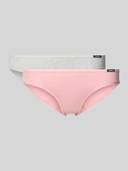 Slim fit slip van katoenmix in een set van 2 stuks van Skiny Fuchsia - 43