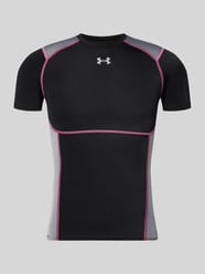 t-shirt sportowy o kroju slim fit z kontrastowymi szwami model 'HeatGear®' od Under Armour - 45