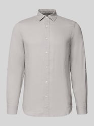 slim fit overhemd van linnen met kentkraag van Scotch & Soda - 4