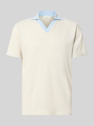 regular fit poloshirt in seersucker-look model 'MARNI' van Selected Homme - 27