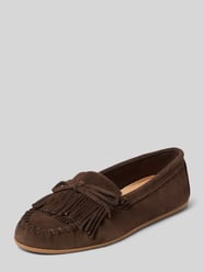 Mocassins van echt leer met sierstrik van INUOVO - 23