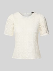 Blusenshirt mit Lochstickerei von More & More - 4