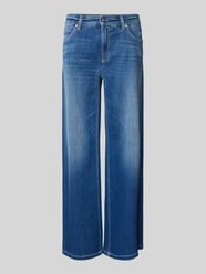 Verkürzte Jeans im 5-Pocket-Design Modell 'PALAZZO' von Cambio Blau - 3