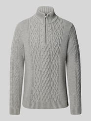 Strickpullover mit Zopfmuster Modell 'Jacob' von Superdry Grau - 23