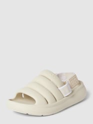 Sandalen mit Label-Details Modell 'FLUFF YEAH' von UGG Rosa - 39