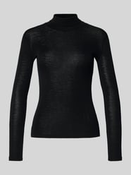 Slim Fit Langarmshirt aus Woll-Seiden-Mix Modell 'TESEO' von Weekend Max Mara - 2