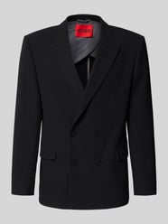 Marynarka garniturowa z mieszanki bawełny, krój slim fit, model 'HENRY' od HUGO - 39