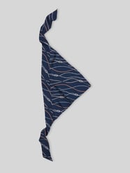 Chusta z czystego jedwabiu z napisem logo od Tommy Hilfiger - 3