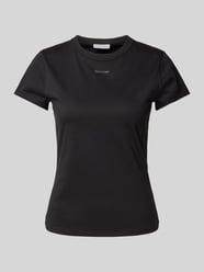 T-Shirt mit Label-Detail von Calvin Klein Womenswear Schwarz - 29