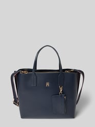 Handtasche mit Logo-Applikation Modell 'DISTINCT' von Tommy Hilfiger Blau - 19