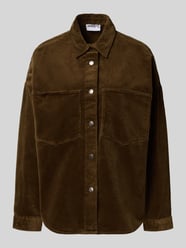 Regular fit overhemdblouse in ribcordlook van Jake*s Casual - 21