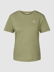 T-shirt met labelprint van Esprit Groen - 45